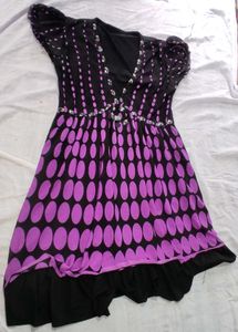 Stylish Black &amp; Purple Top