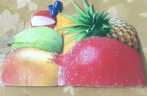 Stationary item's Fruits school project 4 set