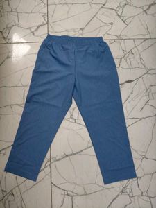 Blue Denim Sleeveless Co-ord Set