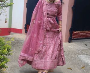 Pink Lehenga Choli Set