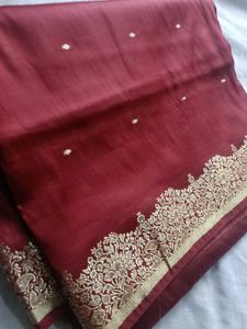combo Silk saree and sleevless Top
