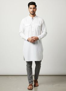 Men's White Kurta - Branded original