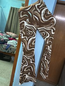 Trendy Brown Patterned Top