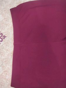 Maroon Casual Pants