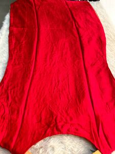 Elegant Red Embroidered Kurta Set