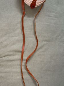 Woven Round Crossbody Bag