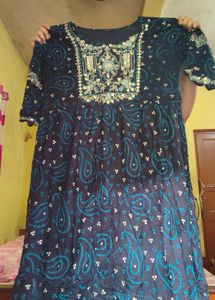 Stylish Navy Blue Kurta