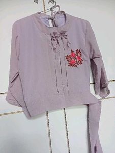 Vintage Lavender Floral Top