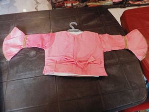 Elegant Girls' Pink Lehenga Choli Set