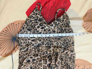 Leopard Print Spaghetti Strap Dress