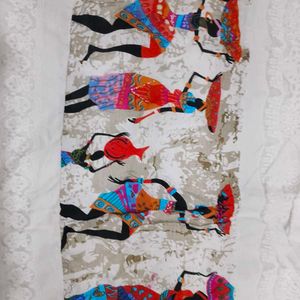 Unique African Print Lace Trim Top