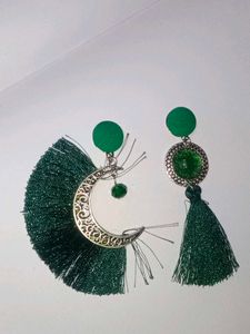 Tassel Moon Earrings