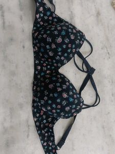 Floral Print Bra
