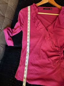 Beautiful Pink Ruffle wrap Top