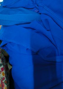 Blue Embroidered Indo Western wear