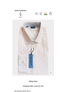 Luxury White Long-Sleeved Shirt