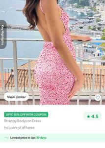 Backless Bodycon 🩷