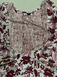 Floral Kurta Set with Dupatta
