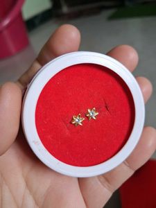 Star Stud Earrings gold 22crt
