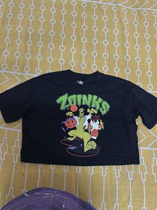 Unused Black Crop T-Shirt