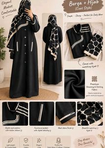 Elegant Black heavy burqa