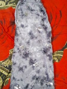 Embellished Grey Tie-Dye Palazzos