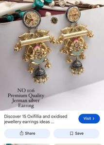 Premium Quality German Silver Earrings