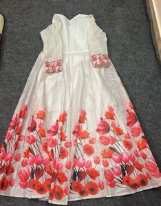 Bhama COUTURE Floral Printed Anarkali Kurta 🌸