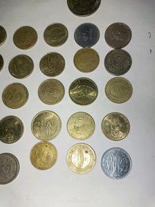 36 Pcs Rare 5 Rupees Different Coin Combo