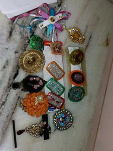 all in 300 Assorted Hair Clips & Brooches