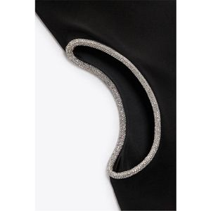 Zara Limited Edition Rhinestones Cutout MIDI Dress