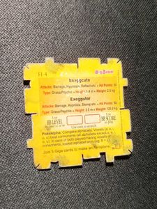 Big babol Exeggcute giga card collectible