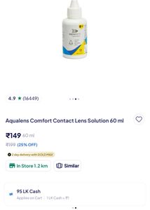 Aqualens Comfort Solution - 2 x 60ml