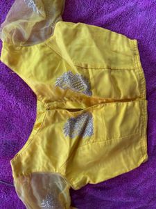 Vibrant Yellow Embroidered Lehenga Choli