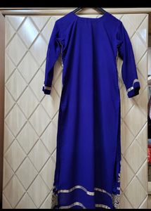 Beautiful Navy Blue Suit Set With Pant