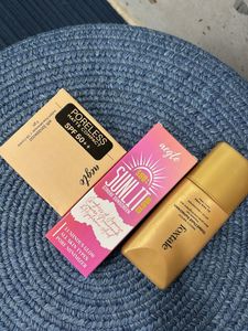 aegte strobe cream, matte compact, foxtale tinted