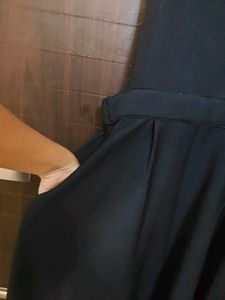 Chic Black Pinafore Dress