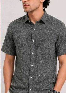 Men's Short Sleeve Textured Shirt