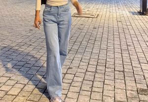 Light Wash Wide Leg Jeans