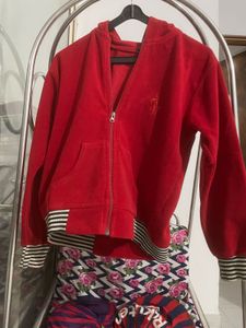 Red Zip-Up Hoodie