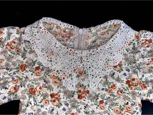SHEIN Baby Girl Floral Print Dress with Lace Colla