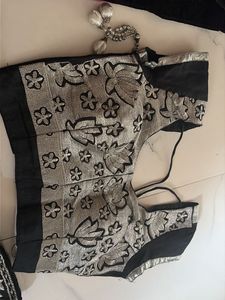 Silver & Black Lehenga for Sale ✨