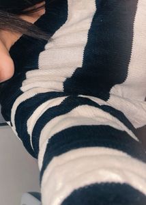 Striped Cropped Sweater