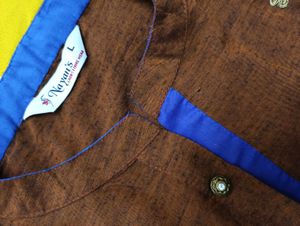 Brown Embroidered Kurta