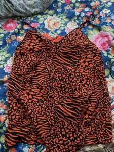 Vibrant Animal Print Camisole Top