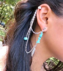 Turquoise Ear Cuffs Bohemian Fashion