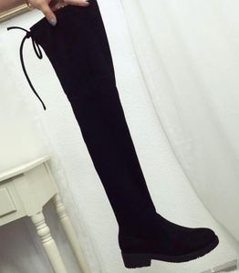 Black Over-the-Knee Fashion Boots
