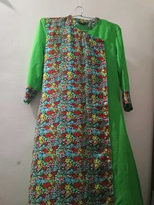 Floral Green Kurta