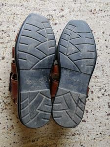 Men's Brown Leather Fisherman Sandals