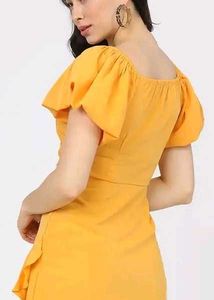 Mustard yellow dress